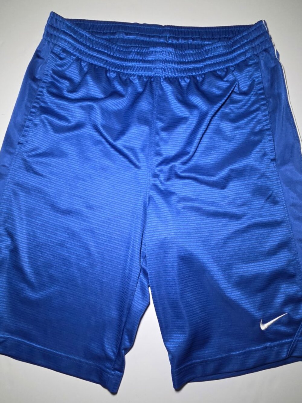 Nike Mens Royal Blue 2 Pocket Athletic Shorts With Drawstring Size Small